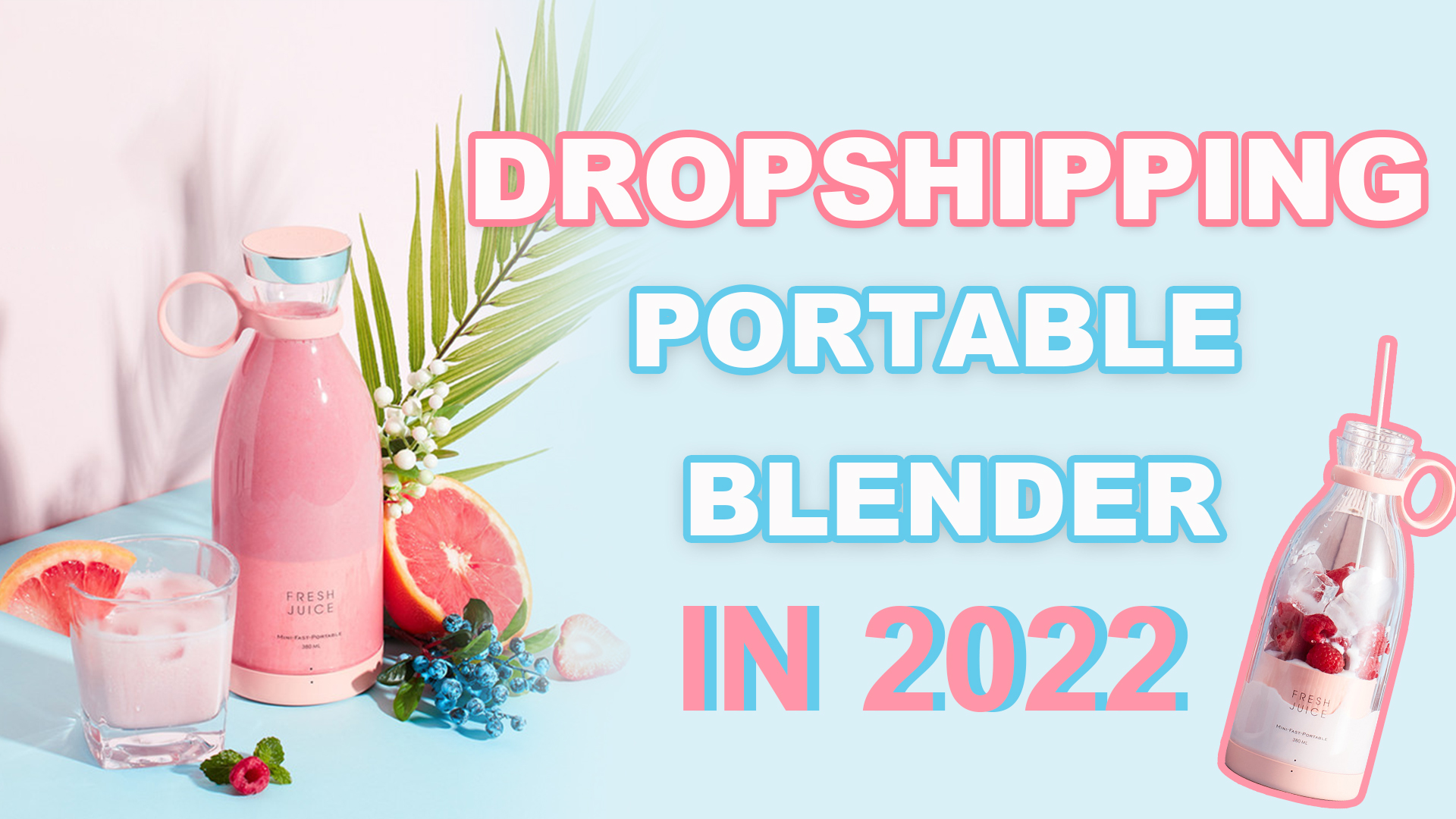 Dropship Portable Blender Usb Rechargeable Cordless Mini Personal