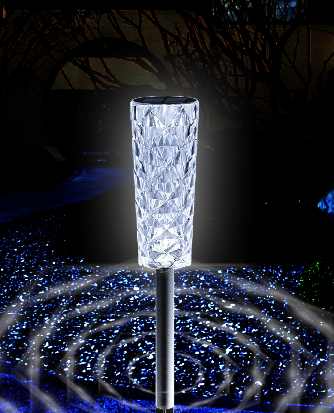 The new model of the crystal lamp with solar power