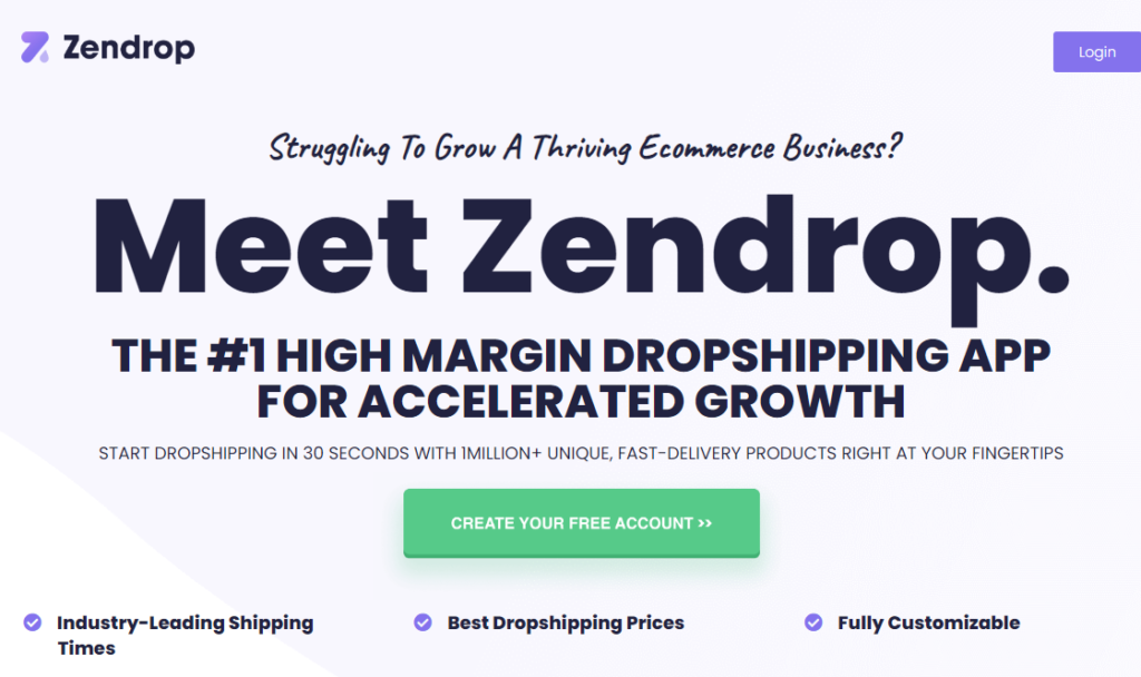 Zendrop is a platform designed exclusively for dropshippers