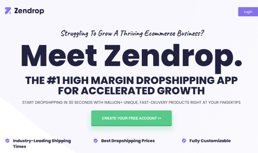 Zendrop — це платформа, створена виключно для дропшипперів