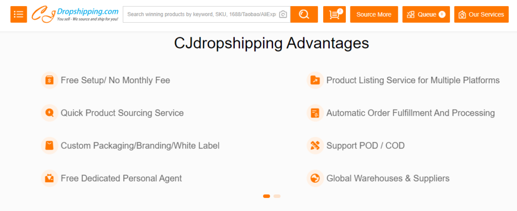 CJ Dropshipping آسانی سے یہ مقابلہ جیت لیتا ہے کیونکہ یہ استعمال کرنے کے لیے مفت ہے۔