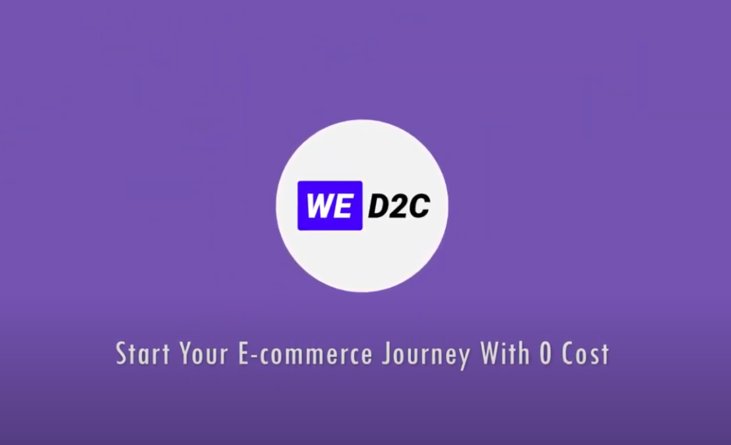 start your eCommerce journey with WED2C