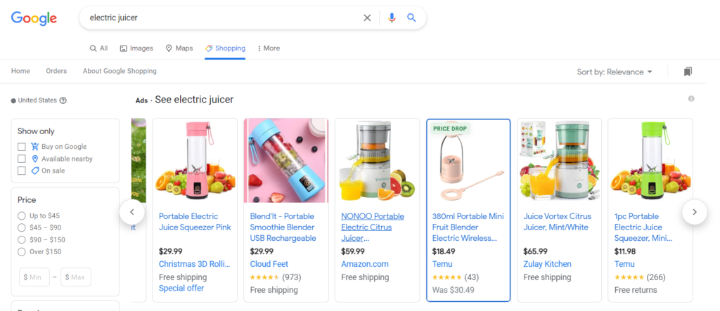 Google Sich no elektresche Juicer.