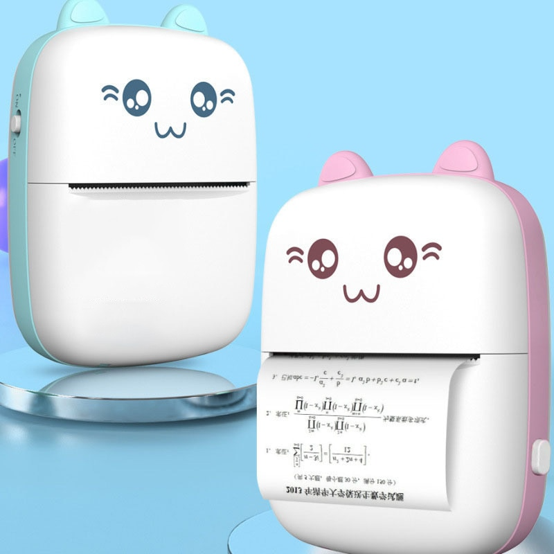 Product image of mini portable printer.