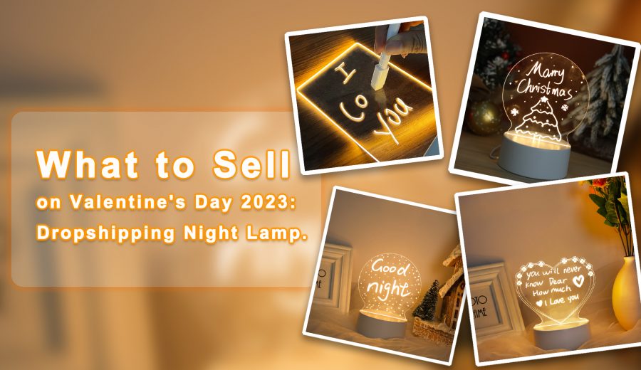 What to Sell on Valentine's Day 2023: Dropshipping Night Lamp