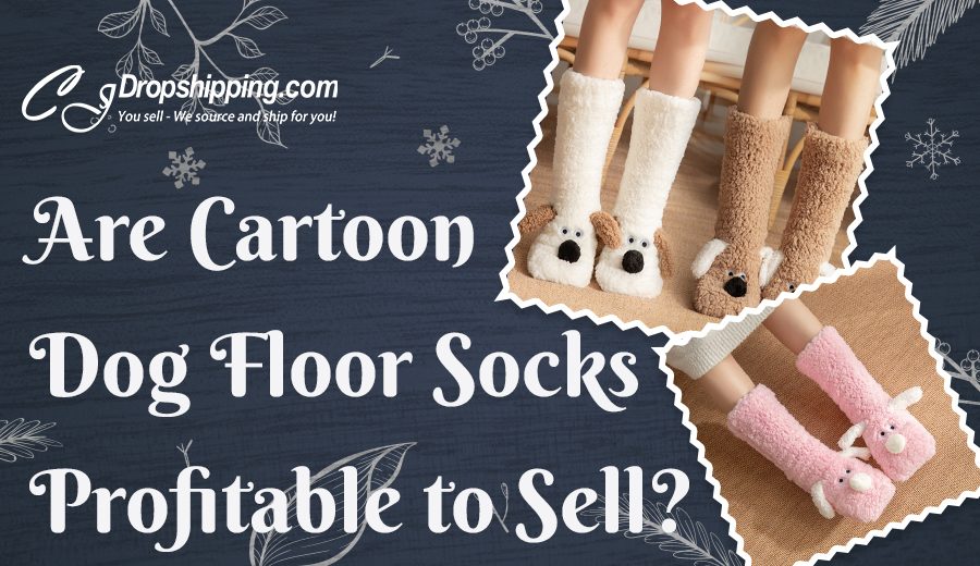 Cartoon Dog Floor Socks