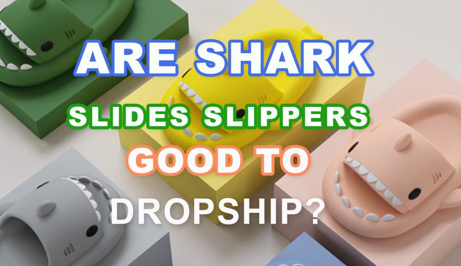 Shark slides slippers